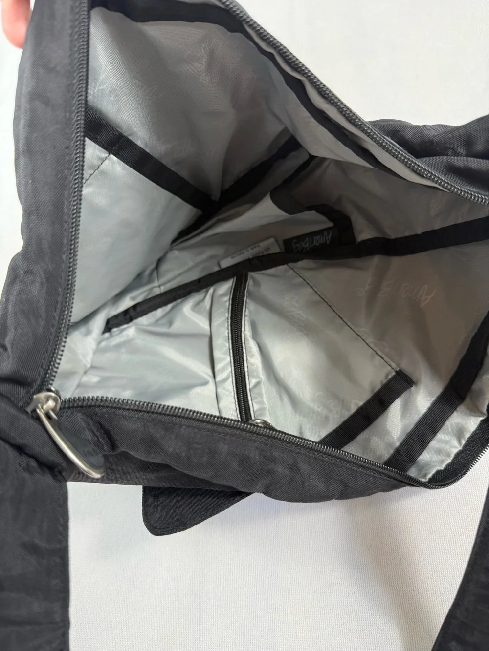 Ameribag Black Crossbody Sling Backpack Bag